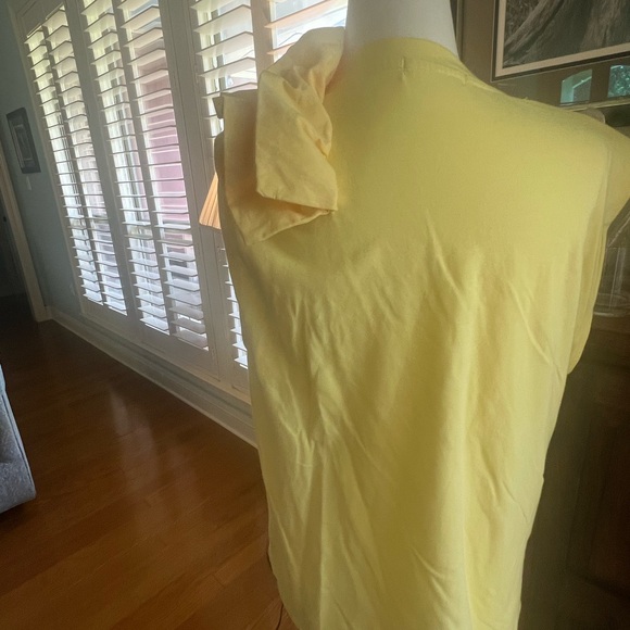 Yellow Ruffle Sleeve Top - Picture 4 of 6